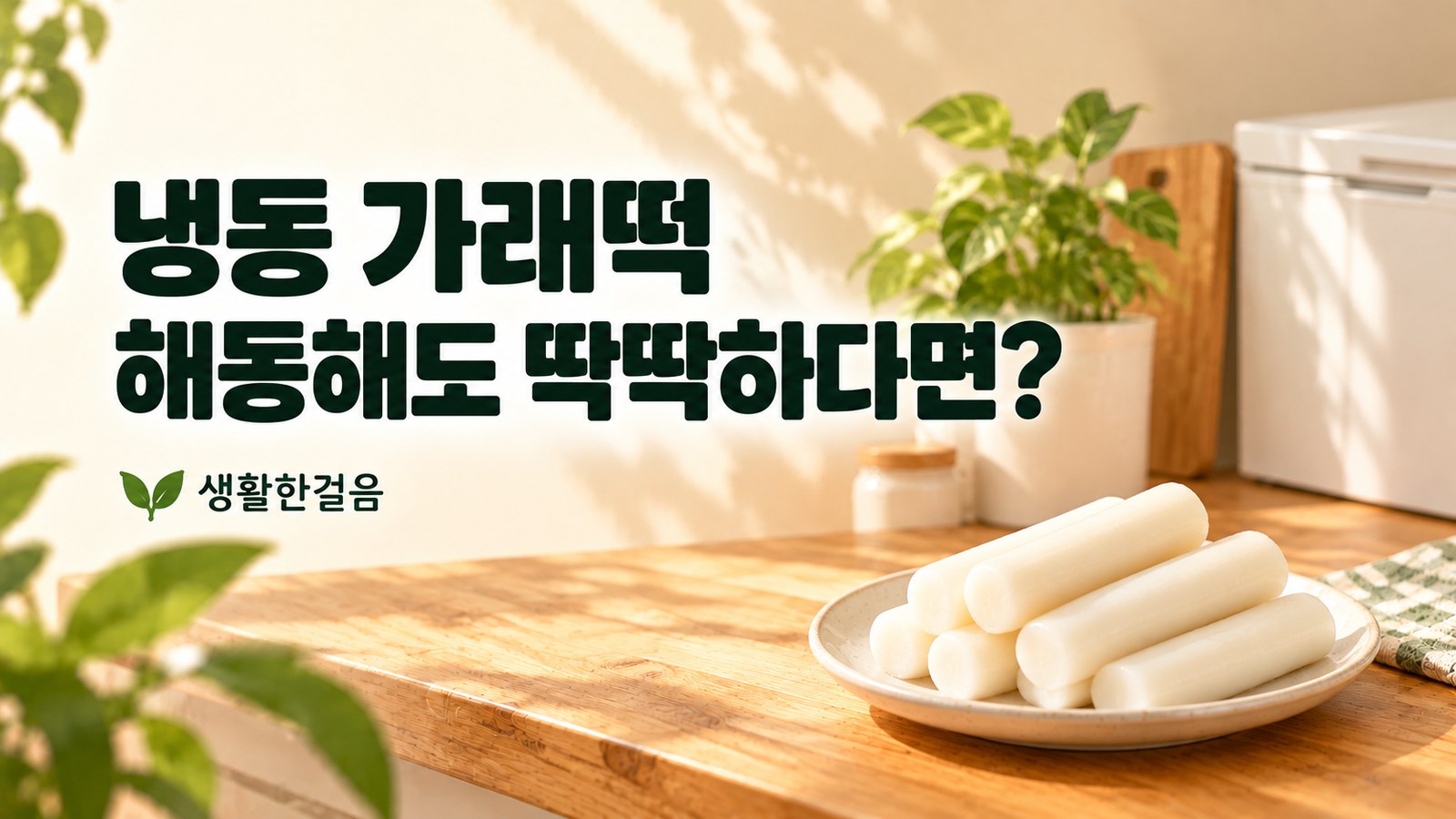 냉동 가래떡, 해동했는데 딱딱하다면? 보관과 데우는 법